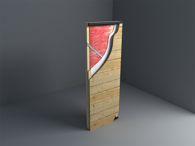 Panouri de perete cu cadru interior SPF